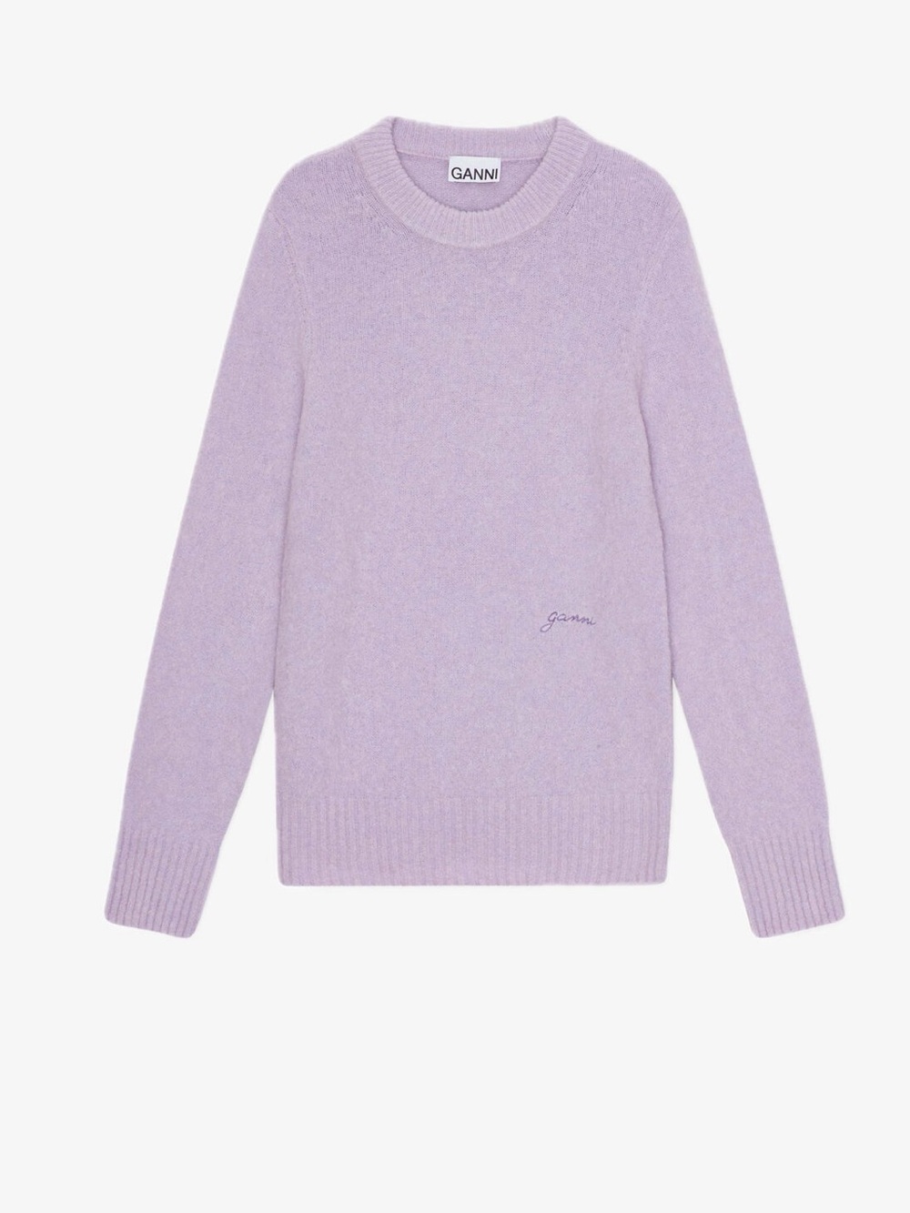 Ganni Brushed Alpaca O-Neck Sweater